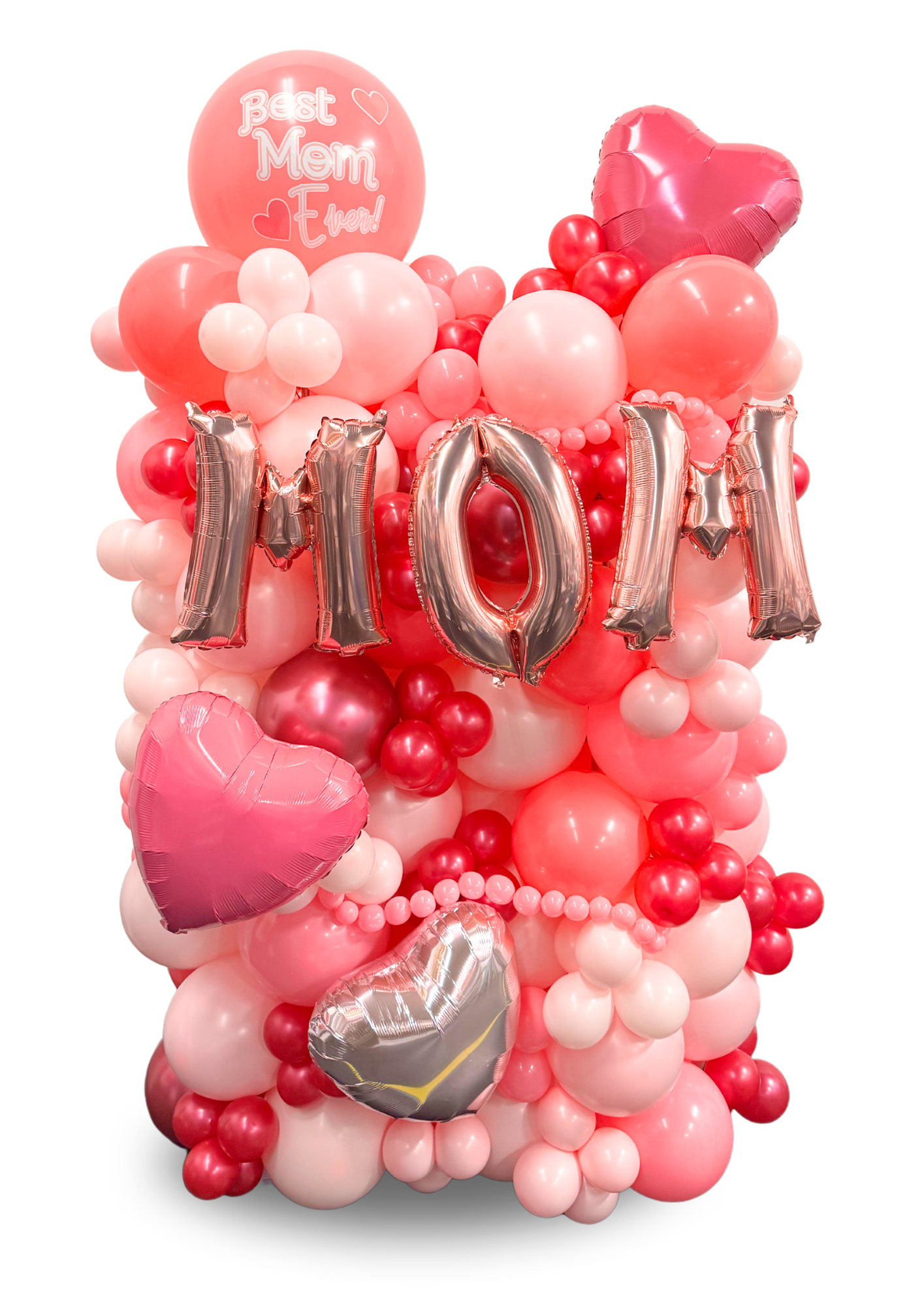 5 ft tall Mother's Day Balloon Cluster Stand