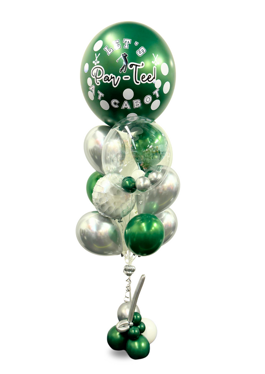 Custom Golf balloon bouquet "Par-tee"