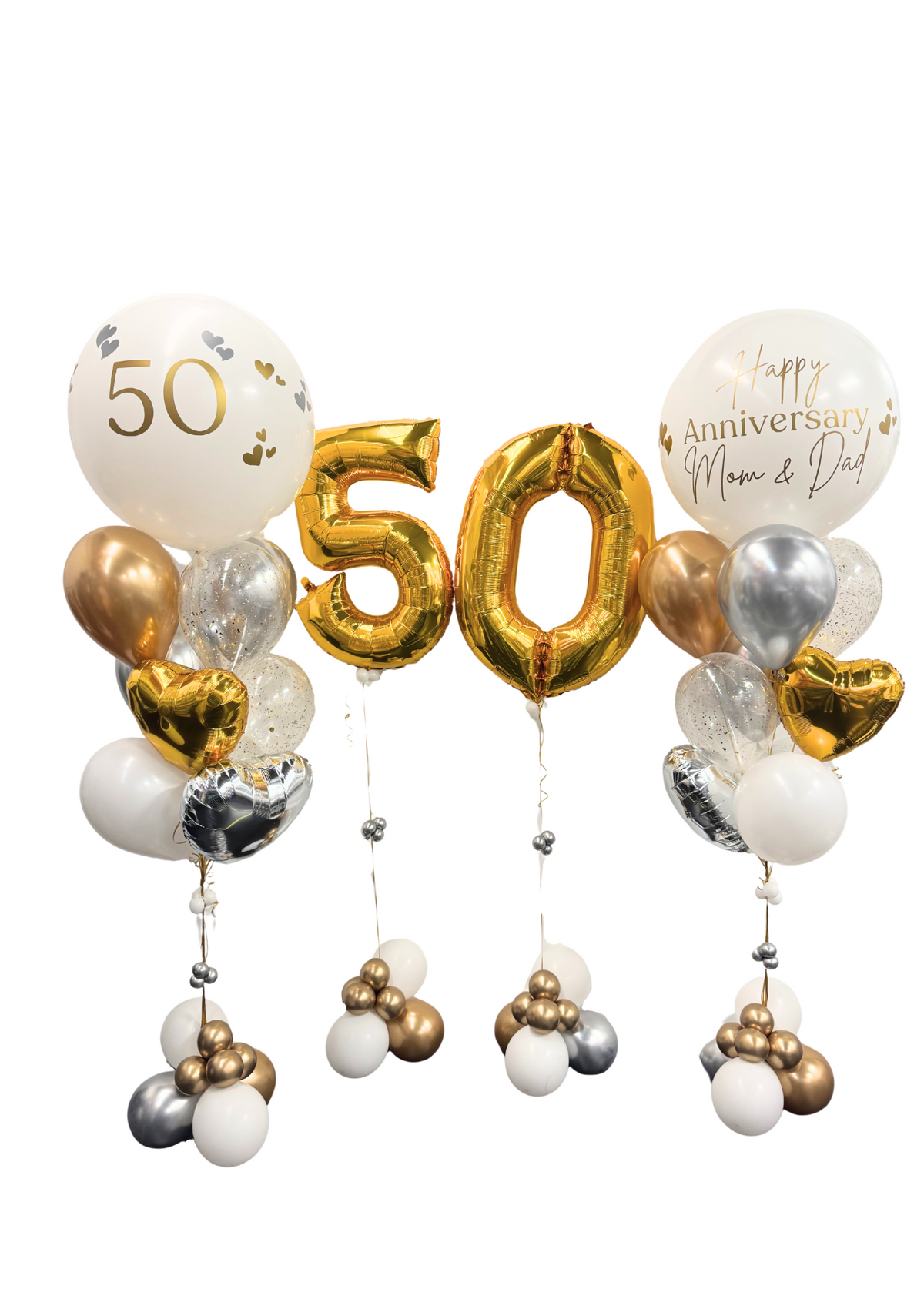 ANNIVERSARY BALLOON PACKAGE ( custom message included in price)