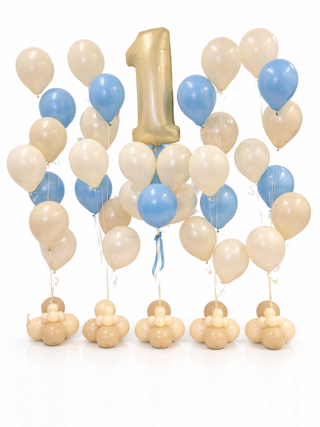 Number Balloon with cascading balloon package