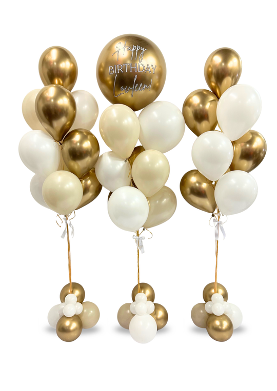 20" custom message bouquet package (3 bouquets as seen in image)