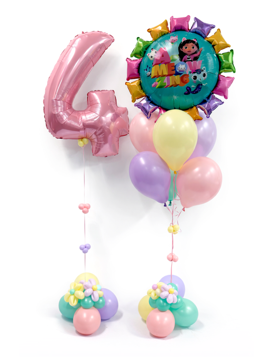 Gabby Doll House Balloons Number Package