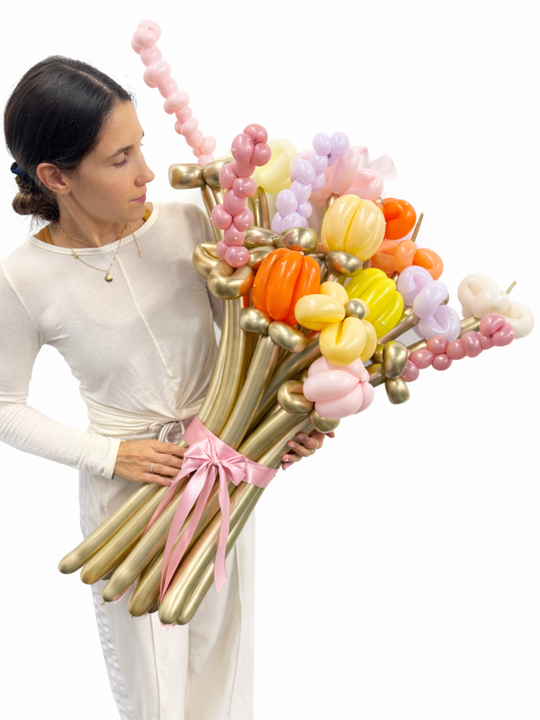 Large Mixed Flower Balloon Bouquet