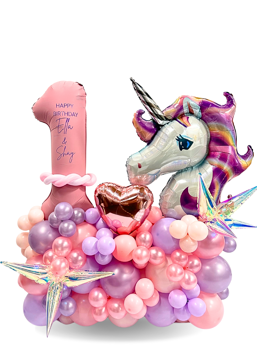 Unicorn Balloon Number Stand