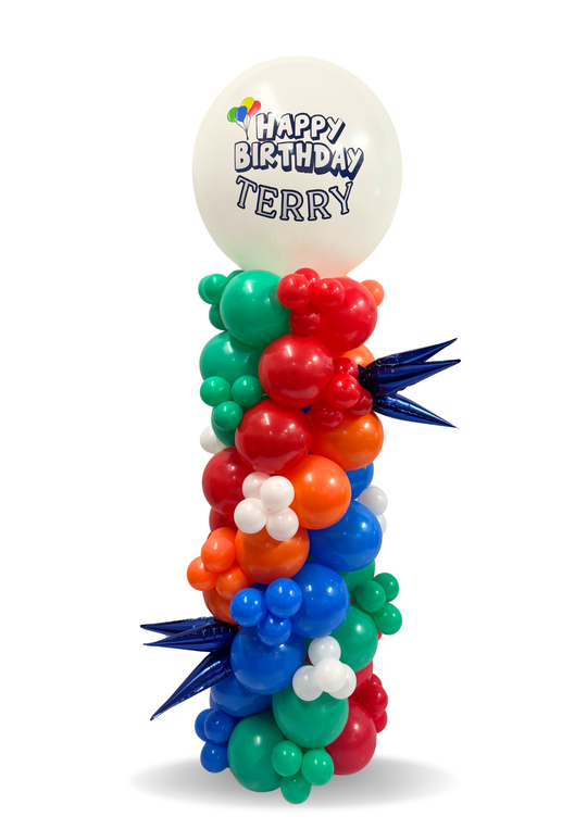 Birthday balloon Column