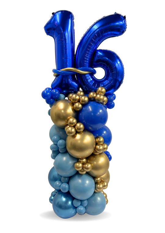 6 ft Two number balloon column stand