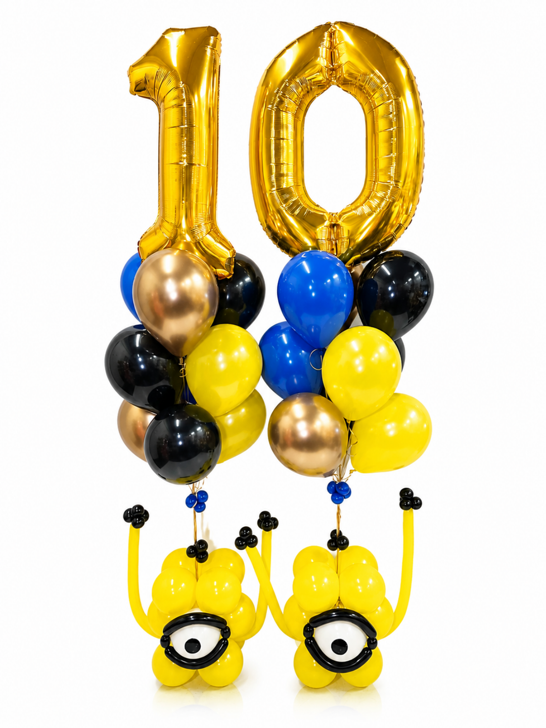 Jumbo Custom Minion Balloon and bubble weight Number bouquet (QTY 1)