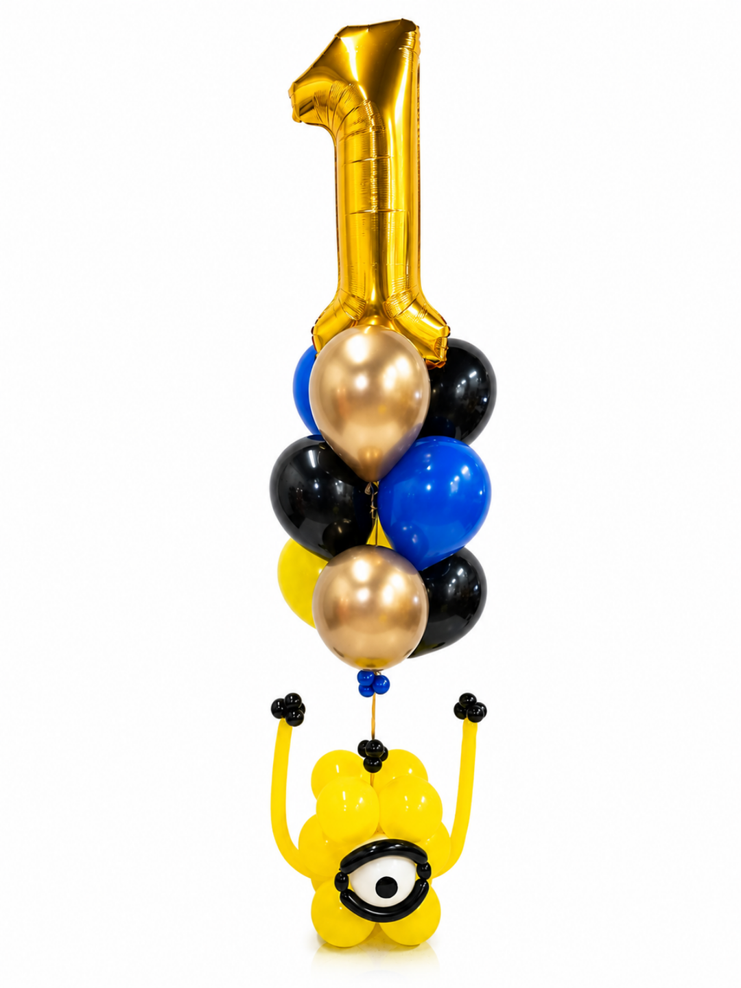 Jumbo Custom Minion Balloon and bubble weight Number bouquet (QTY 1)