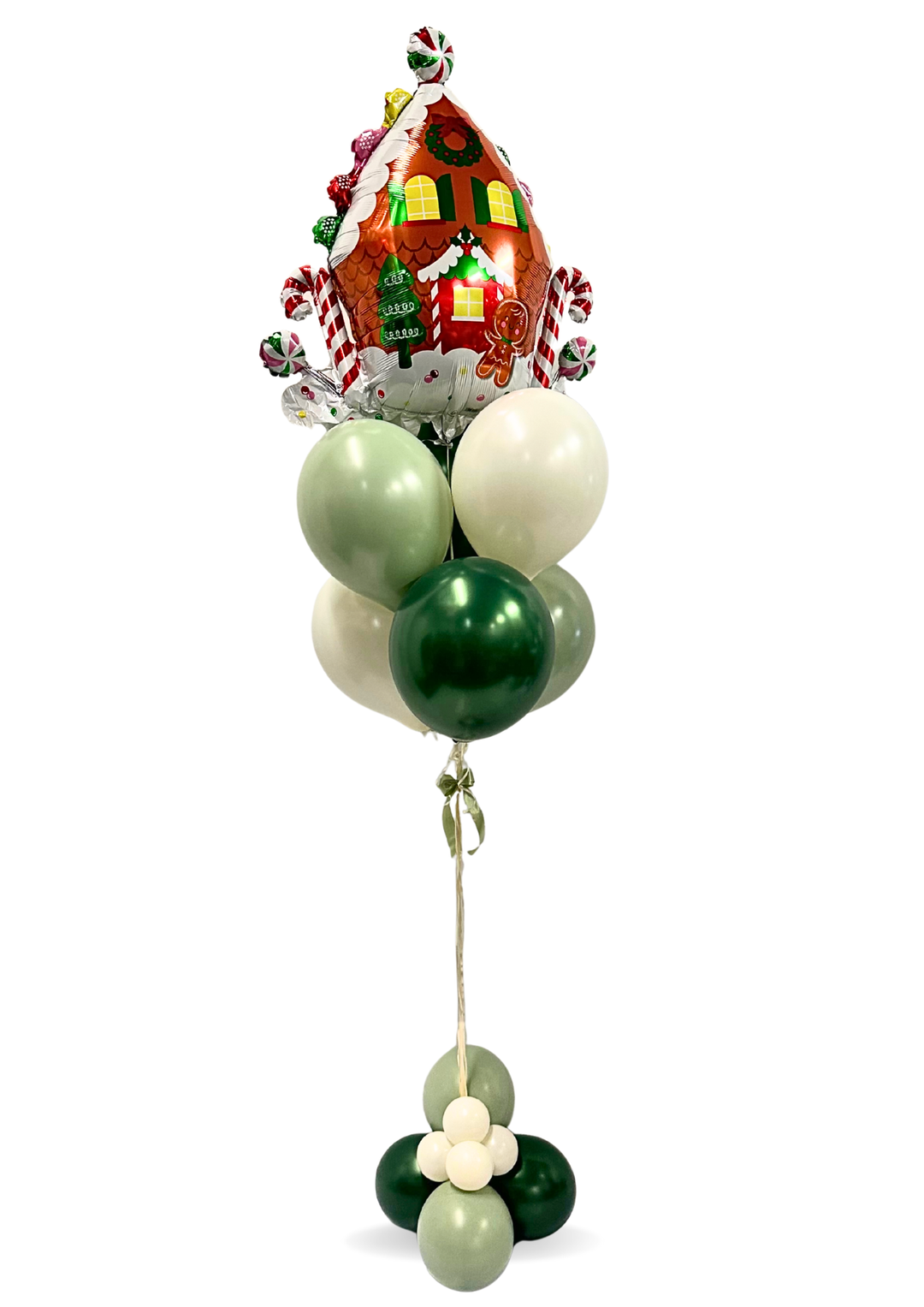Gingerbread House Balloon Bouquet