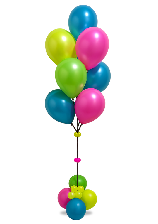 Neon Balloon Bouquet 10 balloons