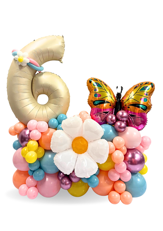Butterfly Balloon Birthday Cluster Stand