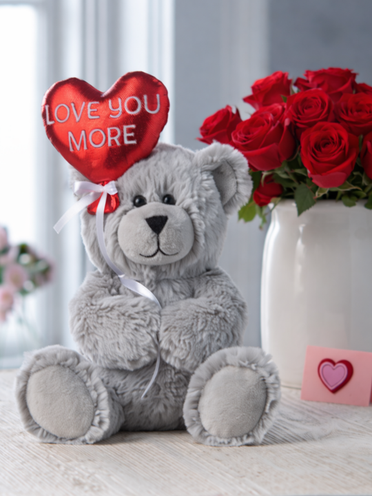 10" LOVE YOU MORE BALLOON BEAR