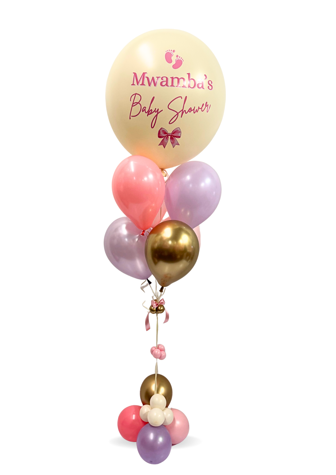 Custom Oh baby balloon bouquet