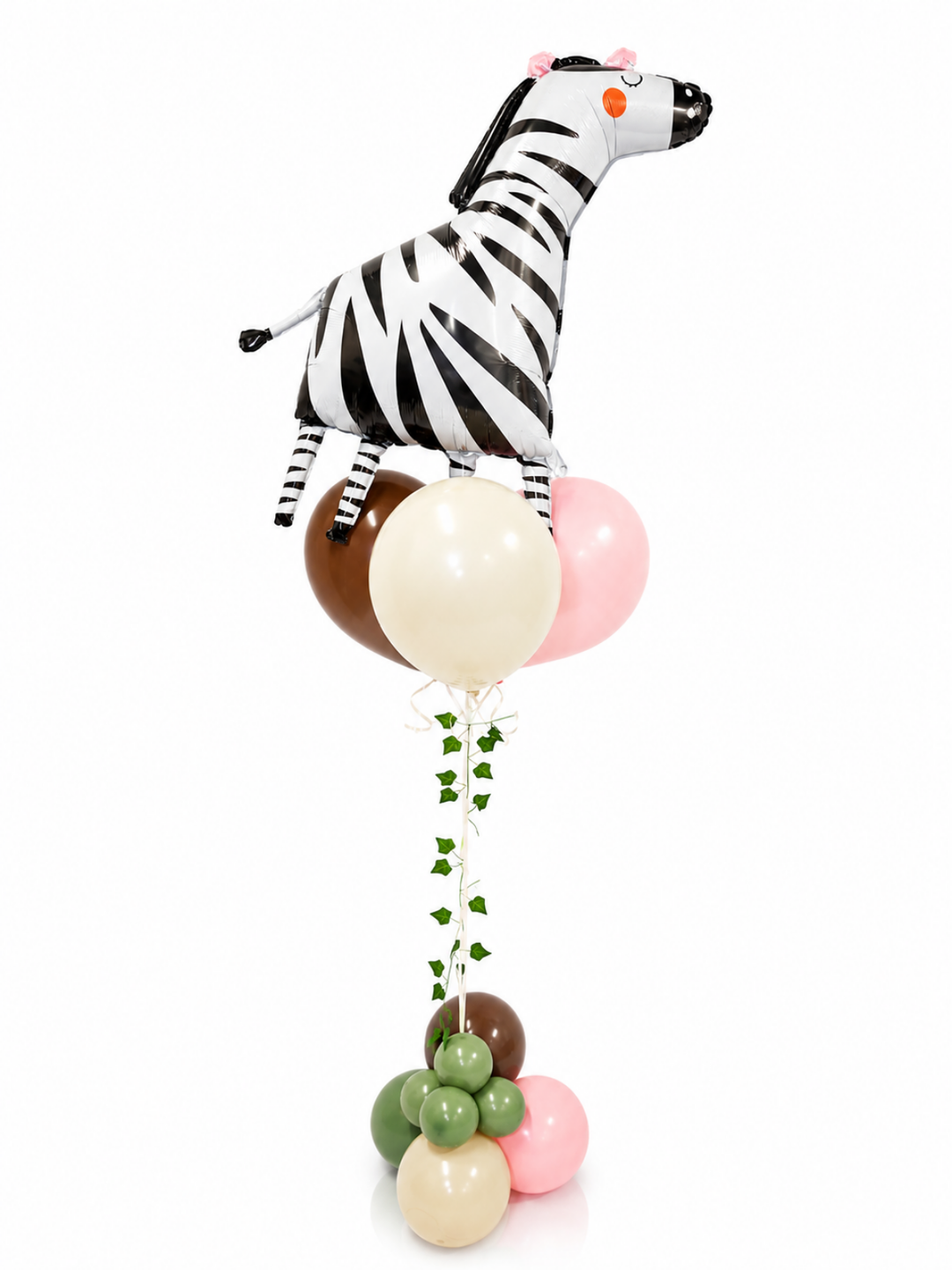 Zebra balloons bouquet
