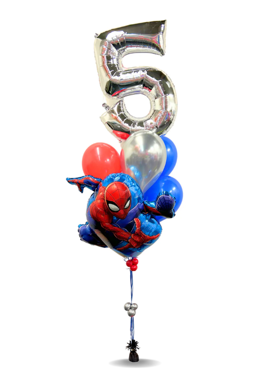 Spiderman Number Balloon Package