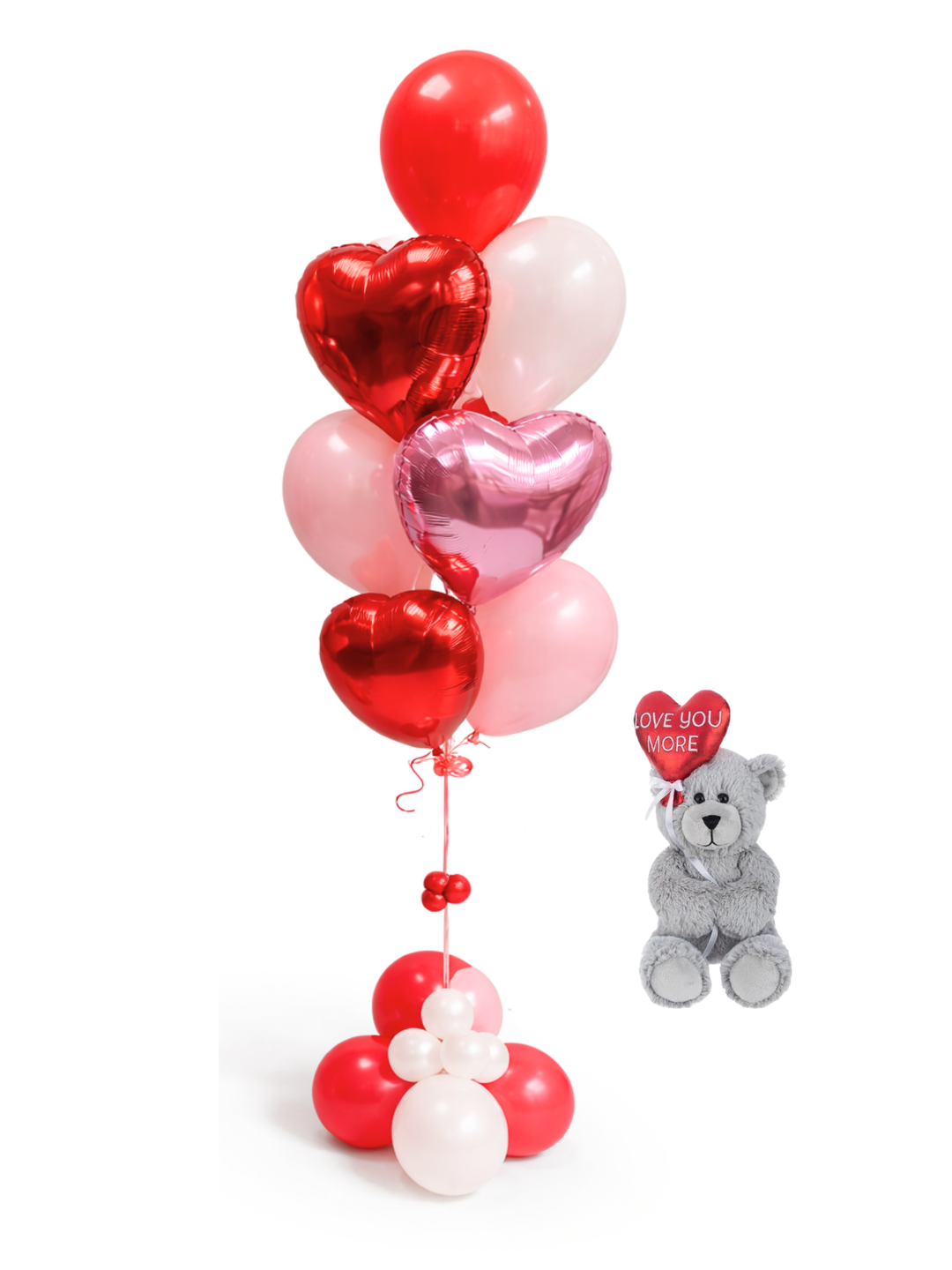 Valentine's Day Bouquet & A Bear