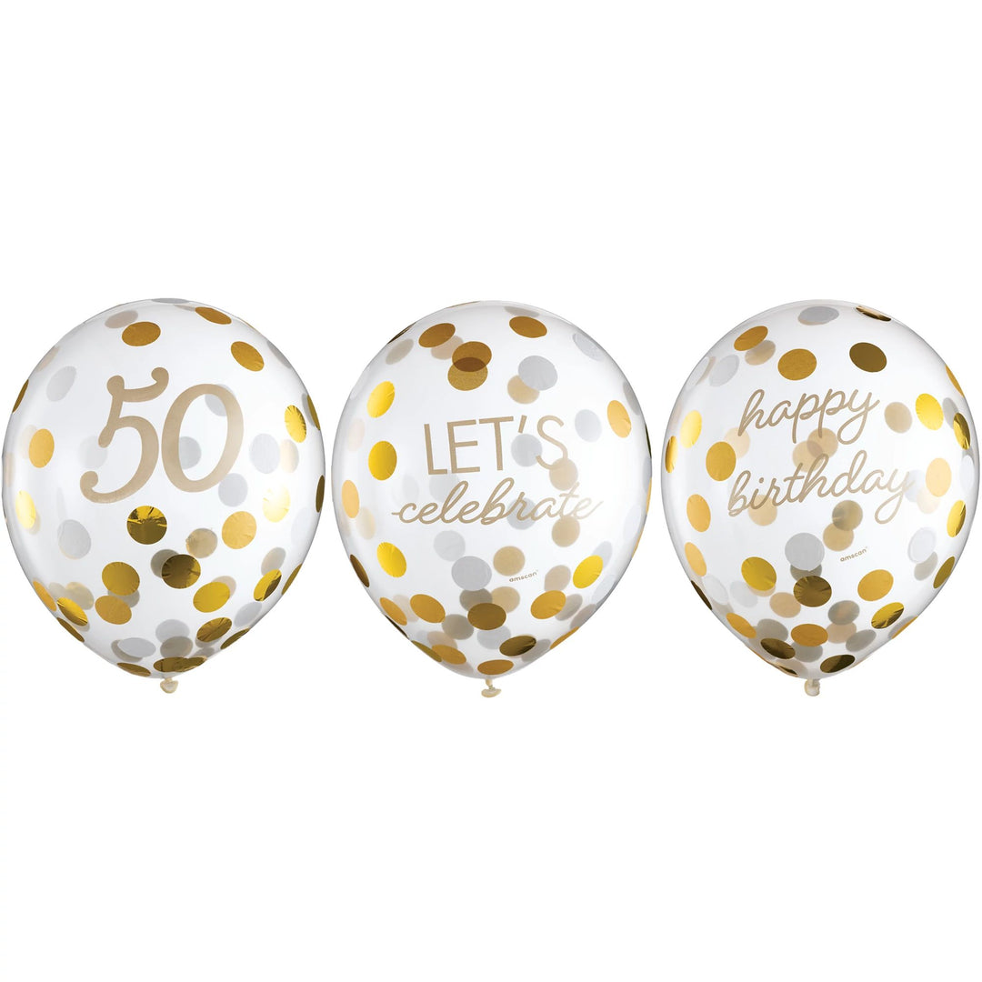 Golden Age - 50th Birthday Balloons
