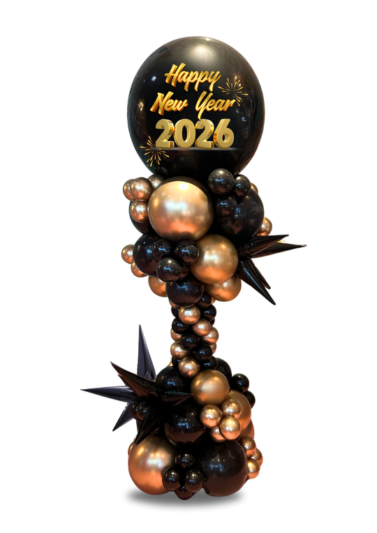 Jumbo Custom New Year Balloon Column
