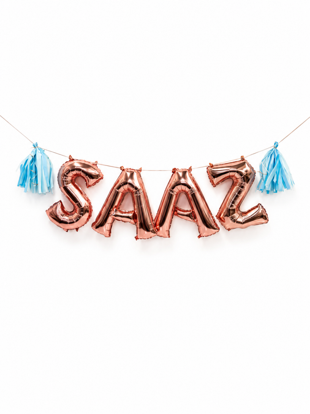 16" air filled letter and number balloons