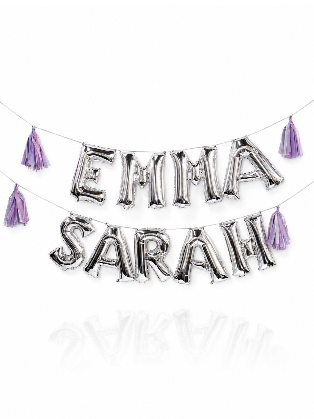 16" air filled letter and number balloons