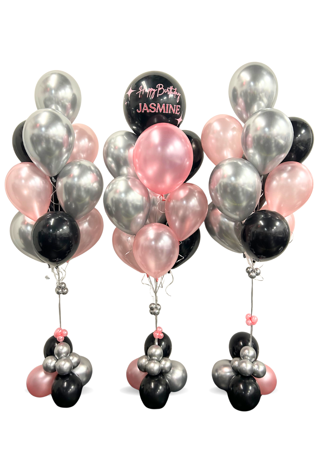 17" custom message bouquet package (3 bouquets as seen in image)