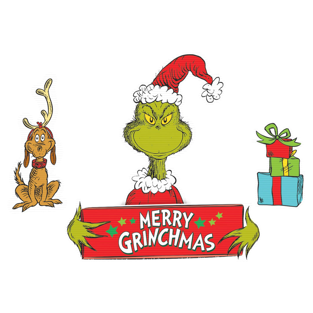 Grinch Christmas Lawn Sign