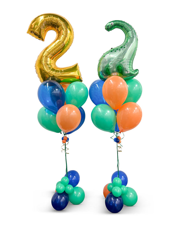 Dinosaur Foil Balloon Bouquet