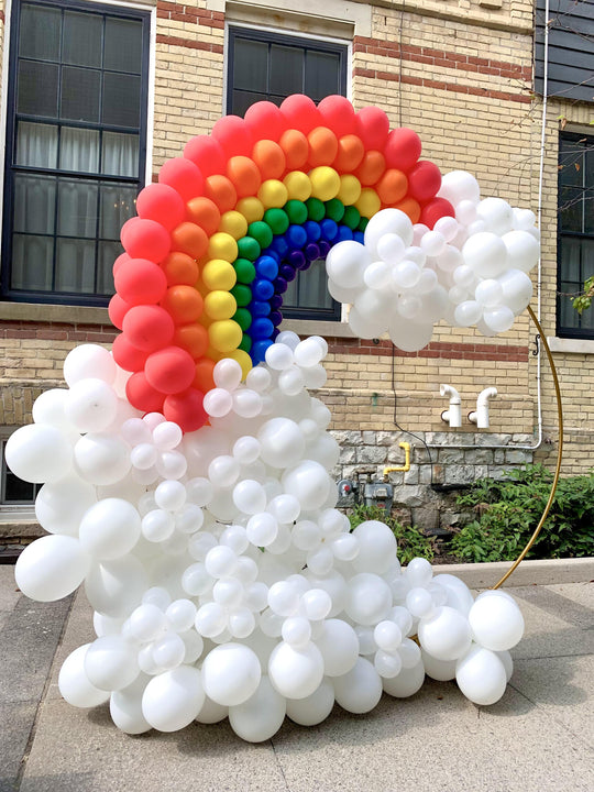 Freestanding Ring and Balloon Cluster (optional tables)