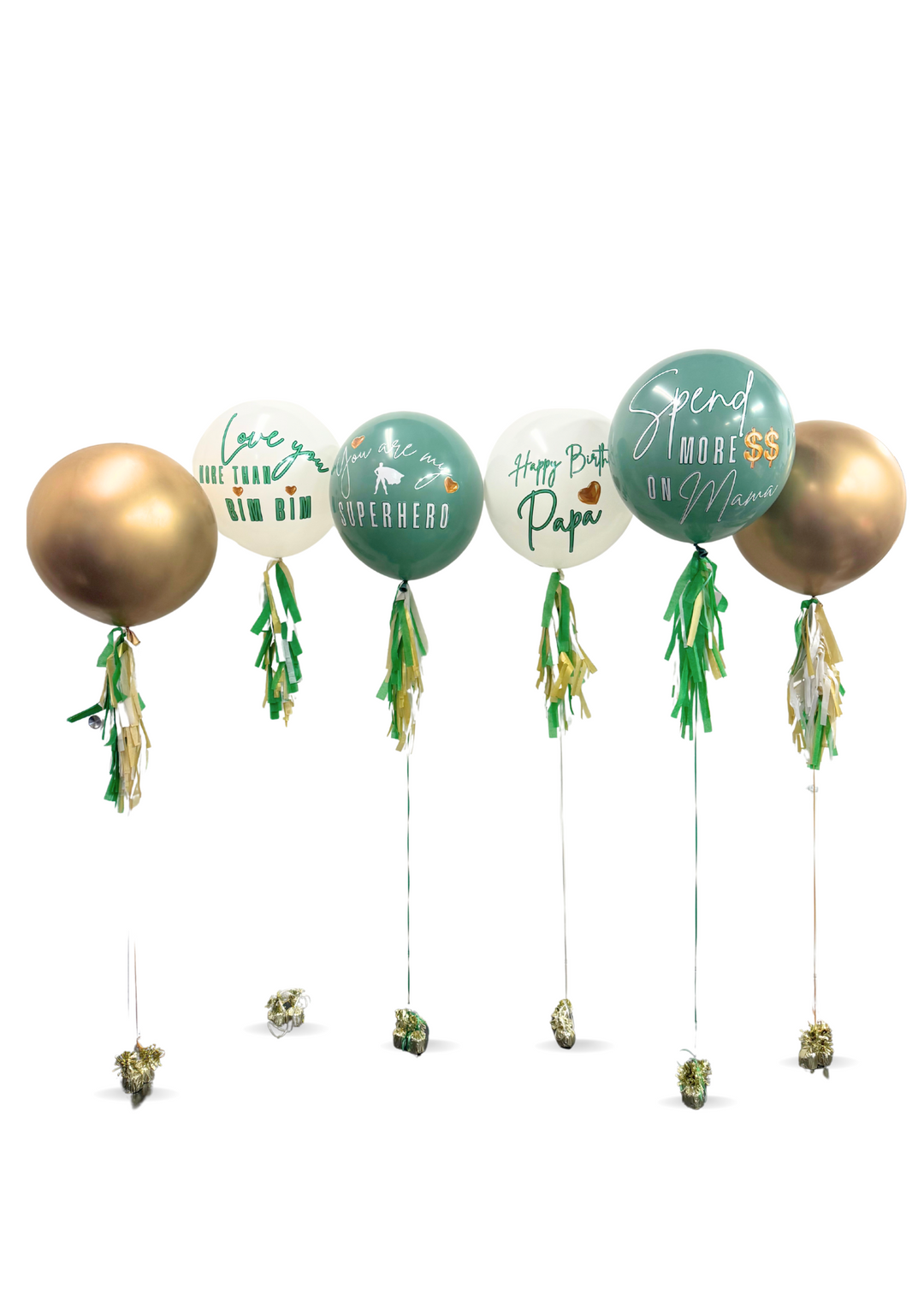 20" Custom ROUND BIRTHDAY BALLOON PACKAGE
