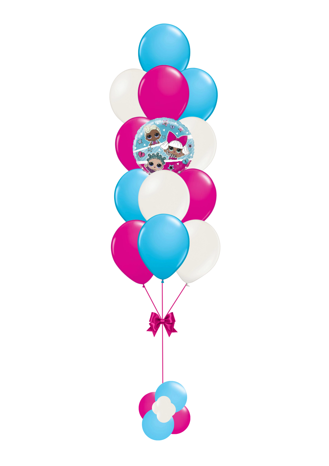 LOL Surprise Round Foil Balloon Bouquet
