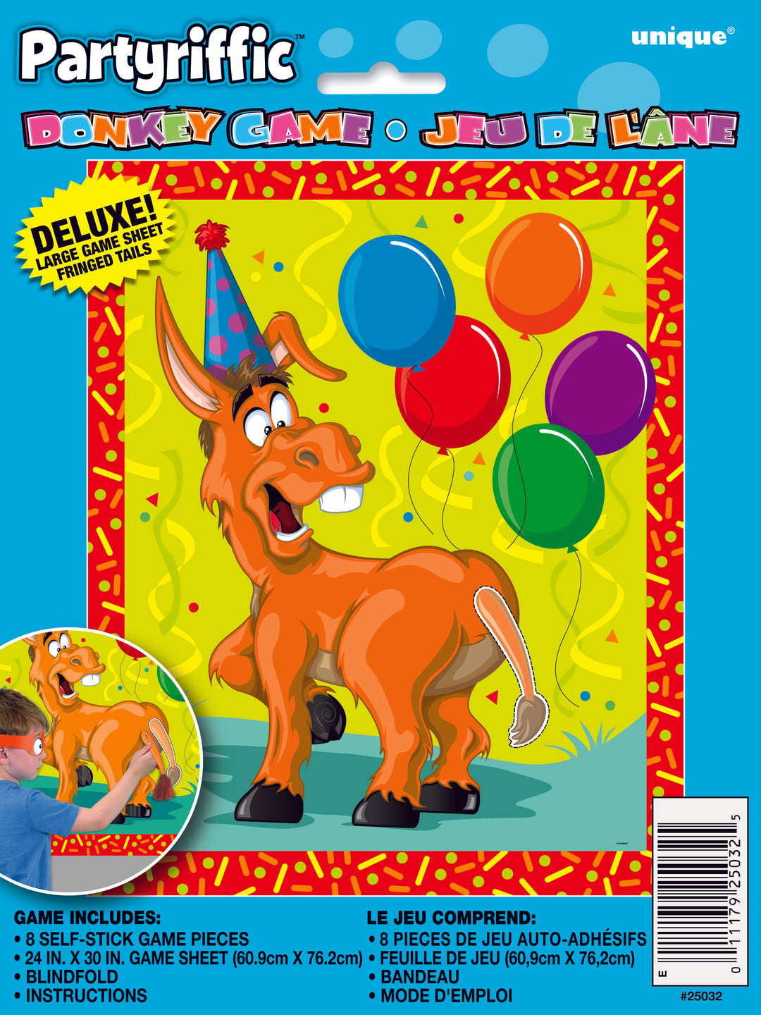 Festive Pin the Tail on the Donkey Game