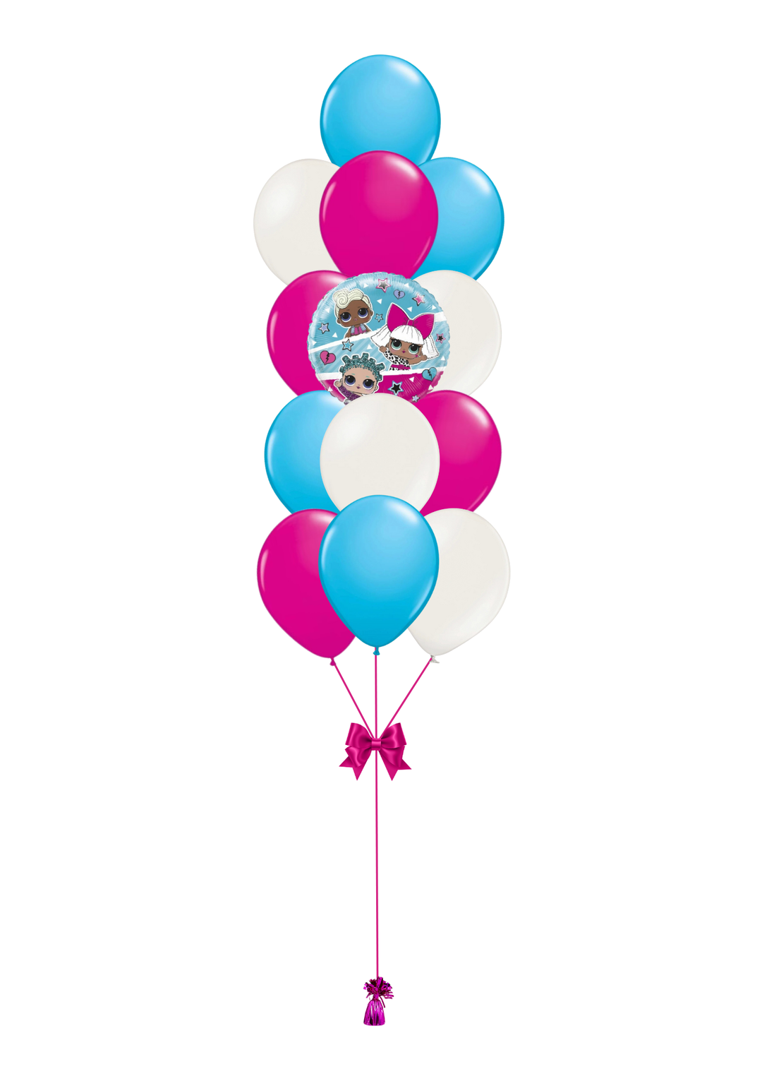LOL Surprise Round Foil Balloon Bouquet