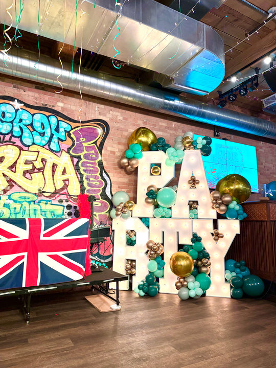 Custom balloon installation for Zapiet (not including marquees)