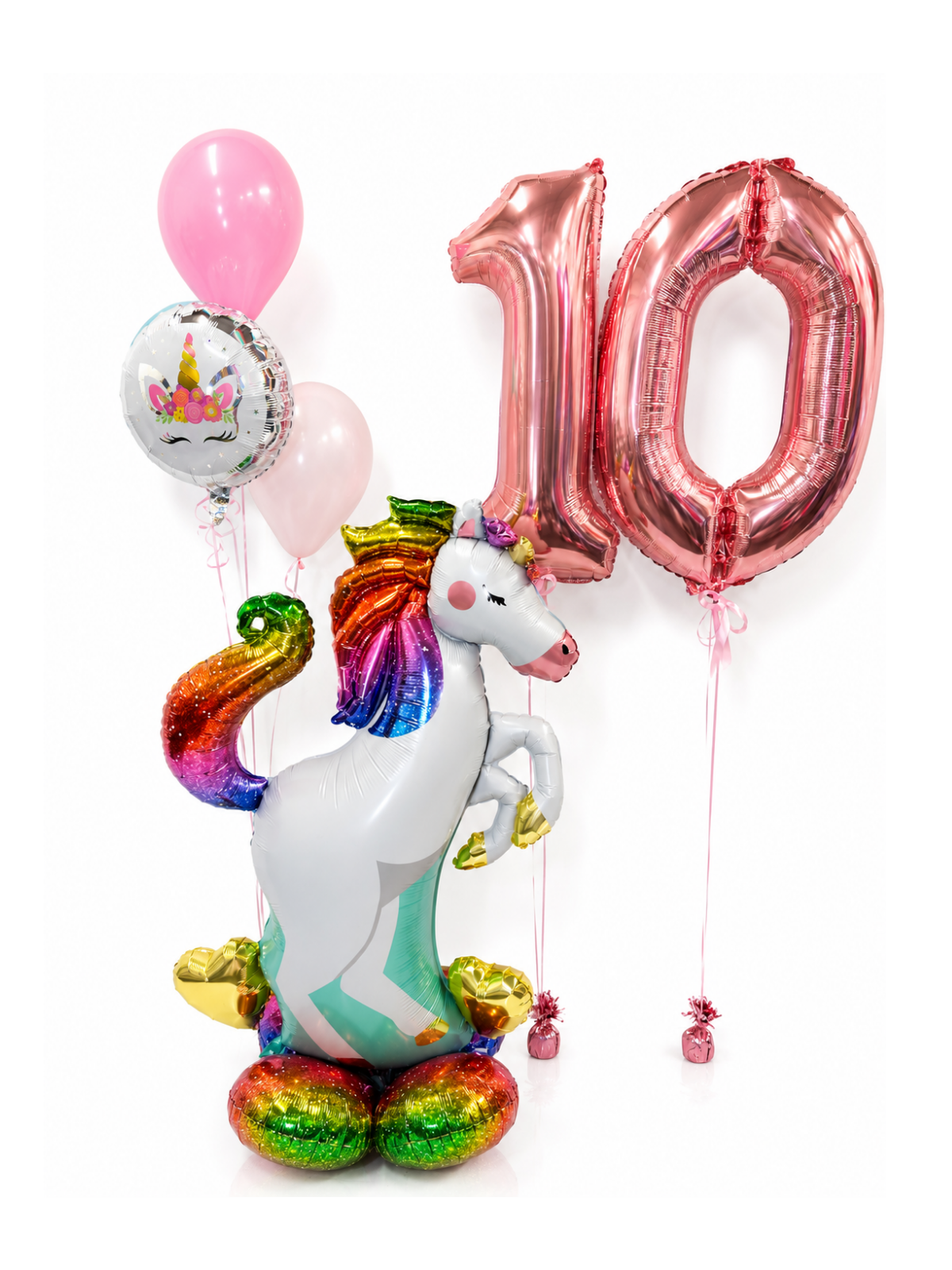 2 Digit Unicorn Birthday Balloon Package
