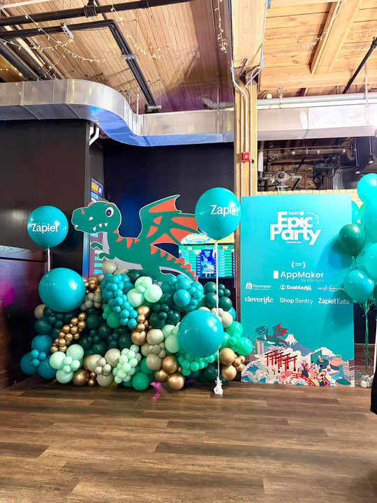 Custom balloon installation for Zapiet (not including marquees)