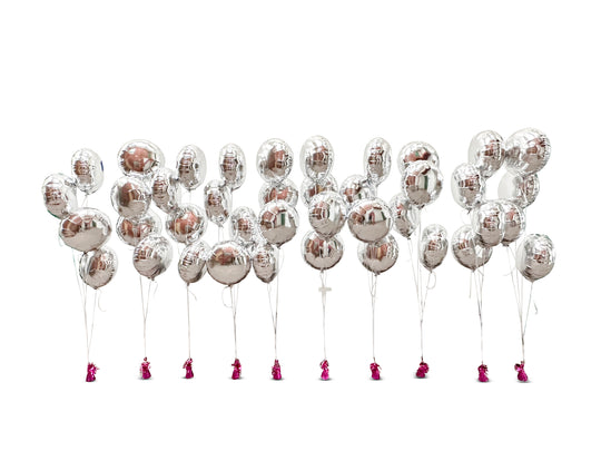 Foil helium balloon wall (pricing based on 1 strand)