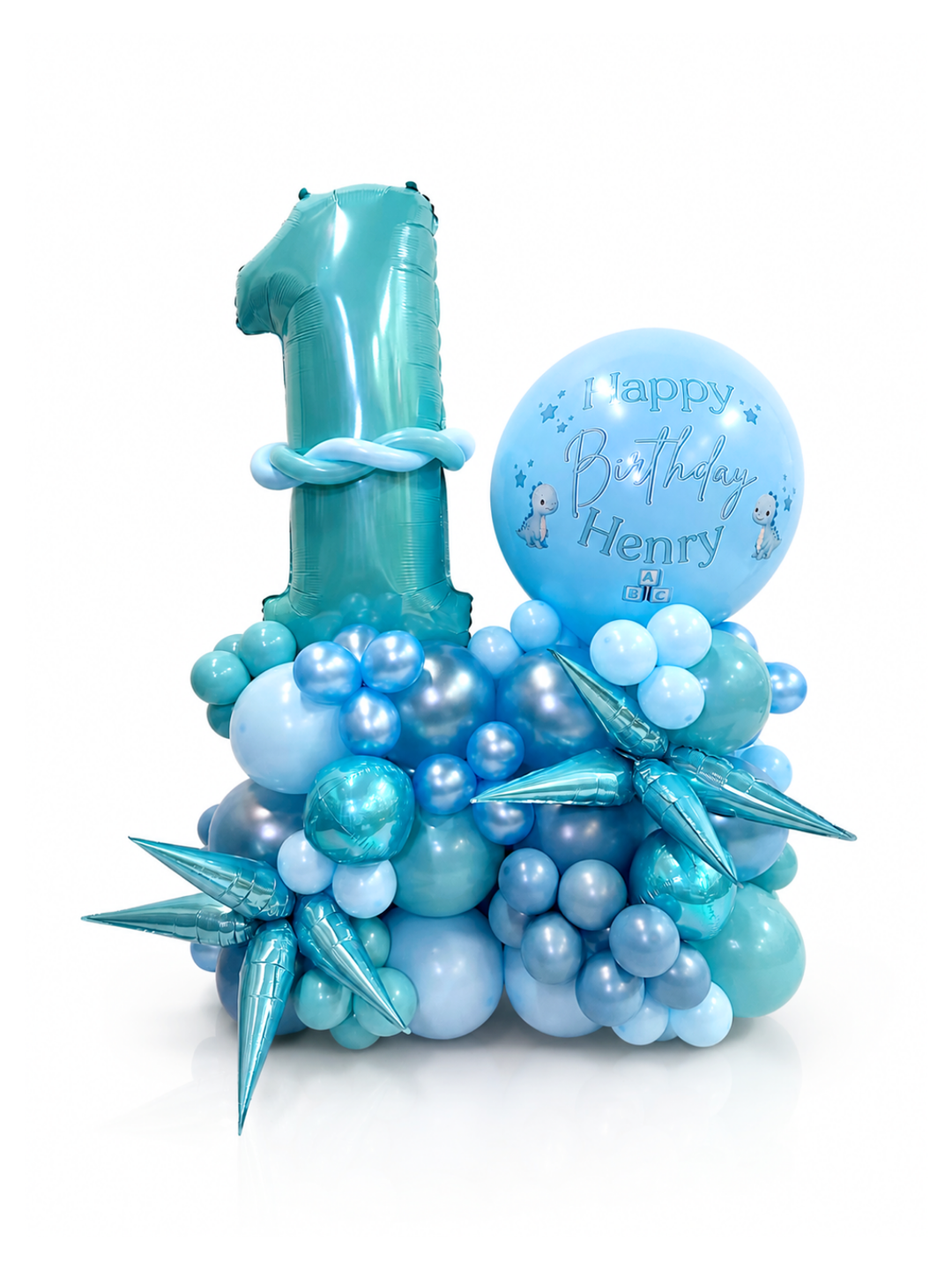 34_Number_balloon_stand_with_custom_message