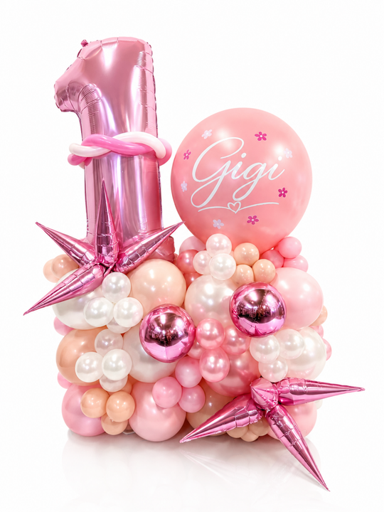34_Number_balloon_stand_with_custom_message