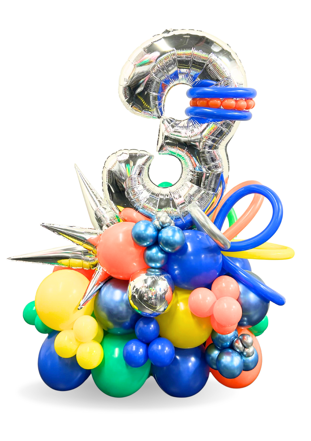 34" Number on Air-filled balloon stand