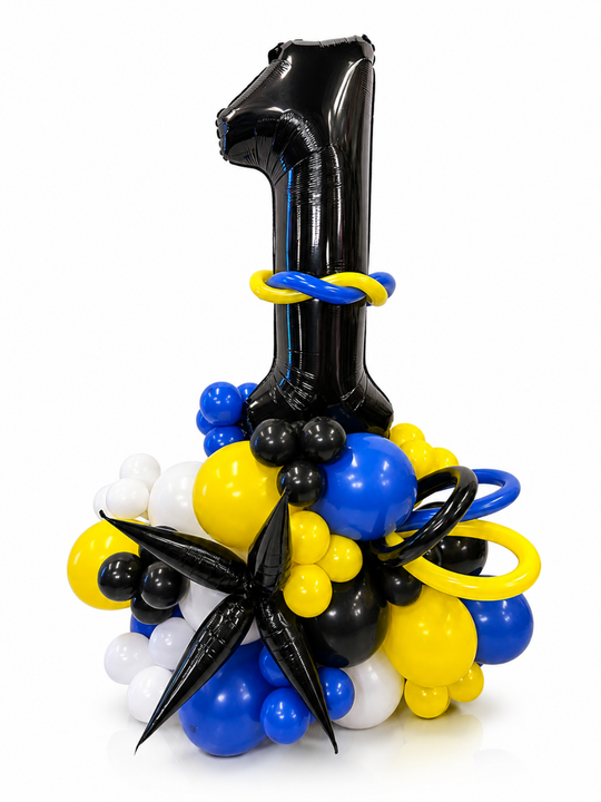 34" Number on Air-filled balloon stand