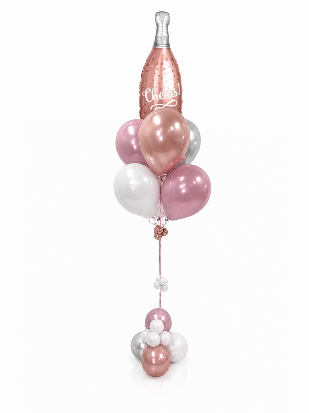 34" Rose Champagne Bottle Balloon
