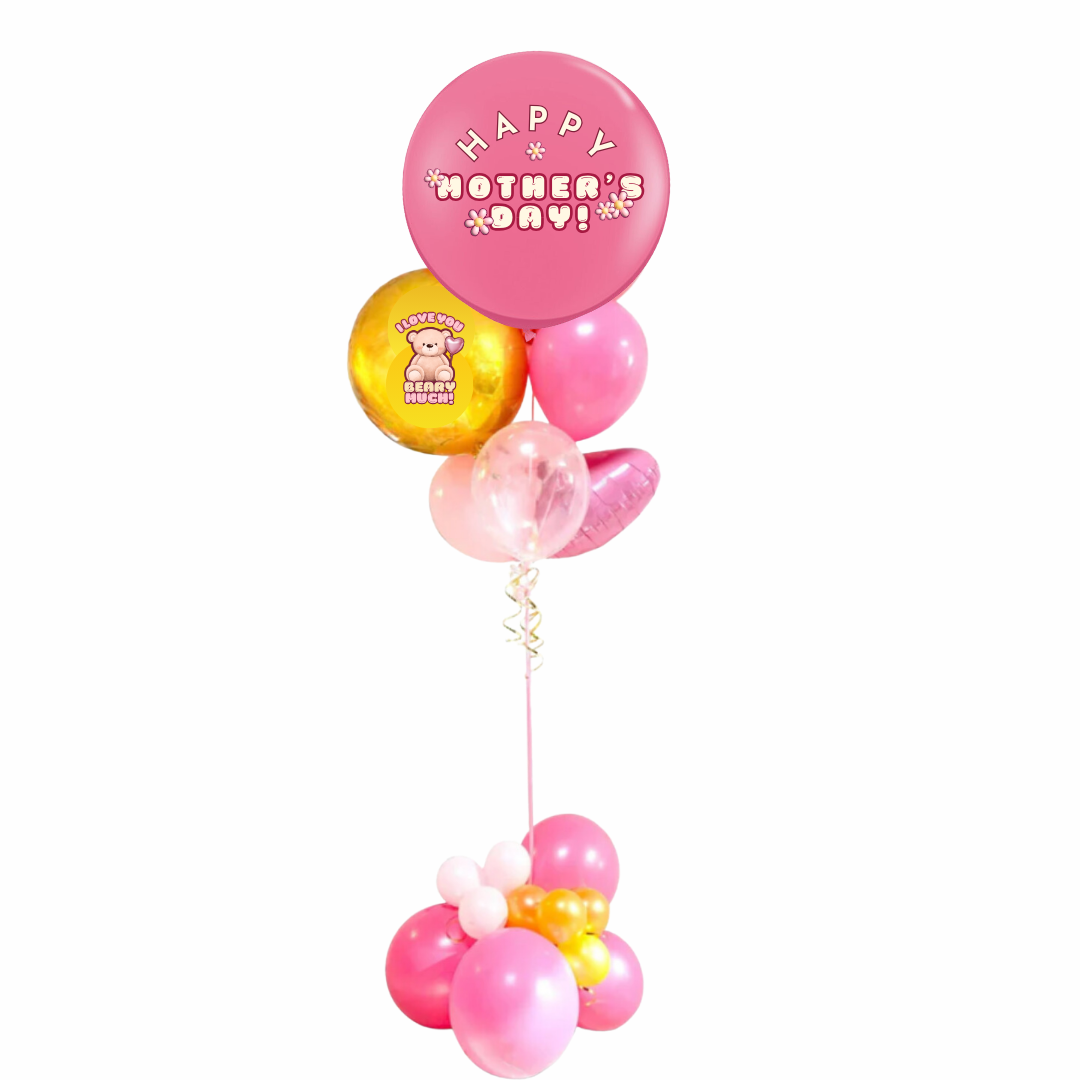 Mother's Day 3ft Balloon Bouquet (includes a metallic ORB)