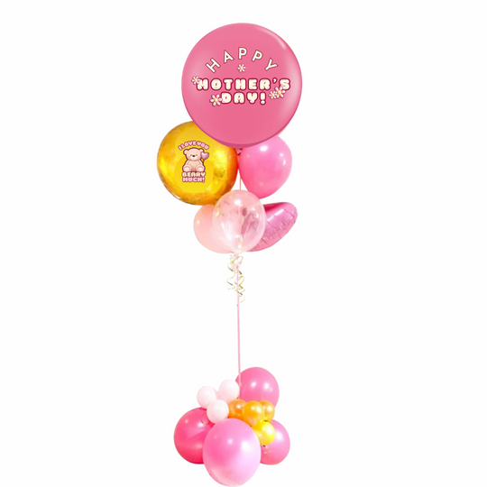 Mother's Day 3ft Balloon Bouquet (includes a metallic ORB)