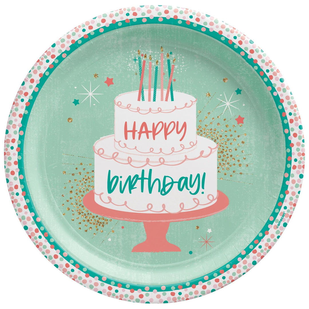 Happy Cake Day Large 10" Plates (8ct)