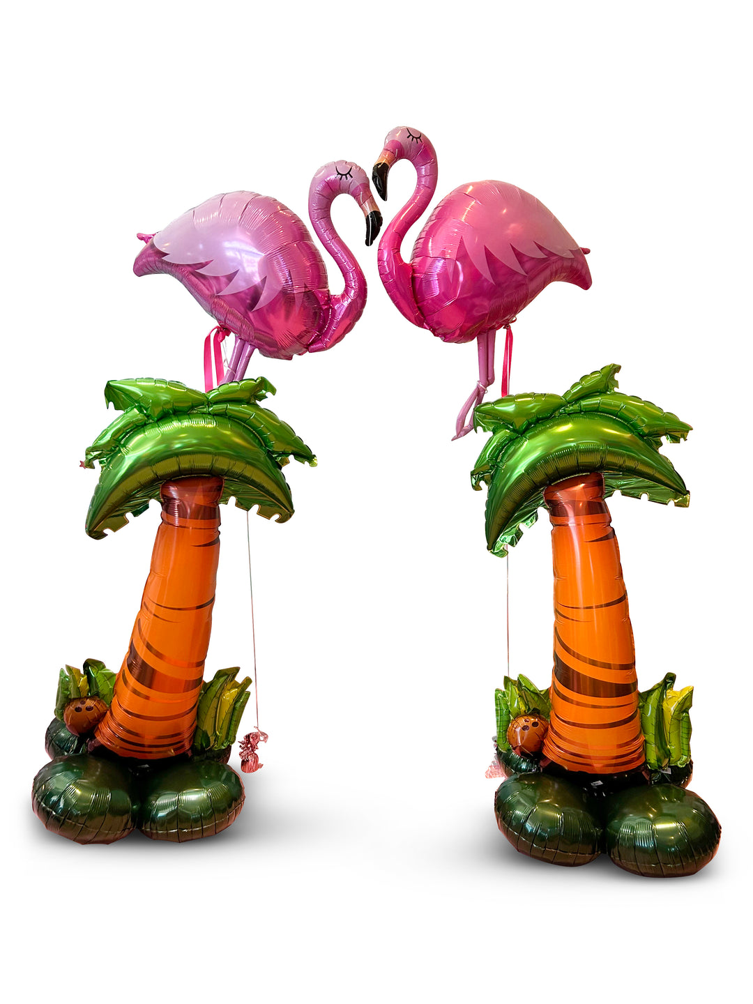Palm Tree Airloonz Balloon package with flamingos! Same as photo two palm trees and two flamingos