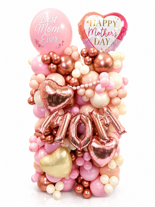 5_ft_tall_Mothers_Day_Custom_Balloon_Cluster_Stand