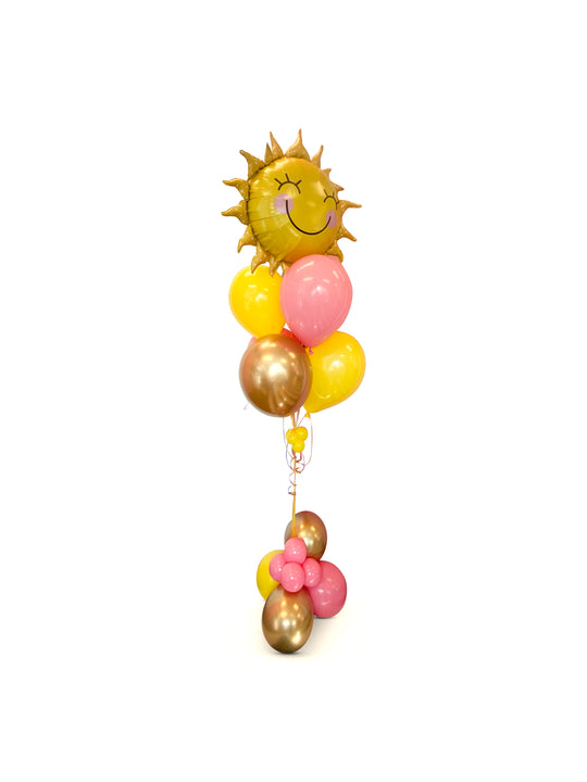 Sun balloon bouquet