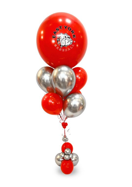 Custom message balloon with bubble cluster weight
