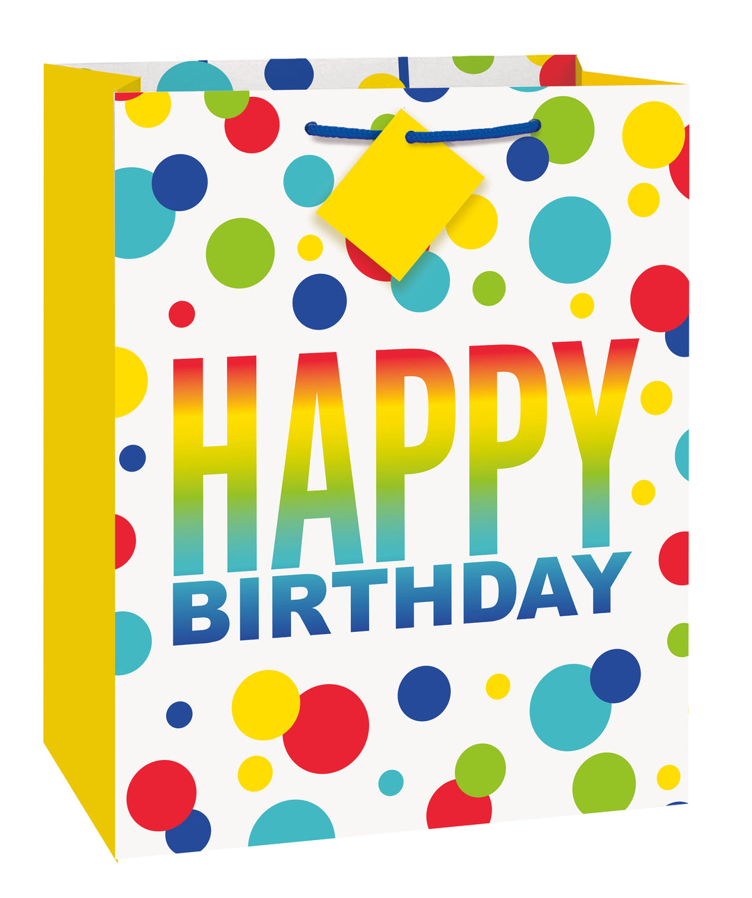 Rainbow Spots Birthday Gift Bag (Medium)