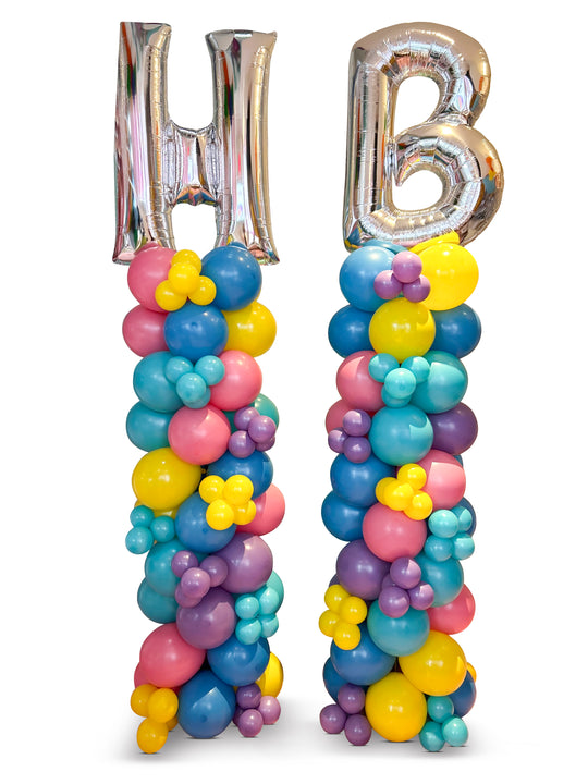 5ft AIR FILLED NUMBER BALLOON STANDS (sold individually)